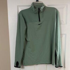 Nike Woman’s Light Sage Quarter-Zip Pullover Jacket